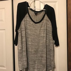 Torrid grey & black sweater
